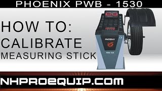 Phoenix Wheel Balancer  How to calibrate measuring stick [upl. by Sumner]