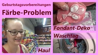 VlogWoche Mittwoch  Geburtstagsvorbereitungen  Waschtag  FondantDeko  ZuhausBeiLara [upl. by Liam94]