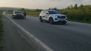 Bay St George RCMP doing a Checkpoint on Route 490  Carolina Avenue [upl. by Hilbert884]