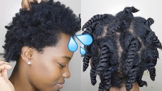 How To Keep 4C Natural Hair Moisturized For Days  Mid Week Routine [upl. by Berkie]