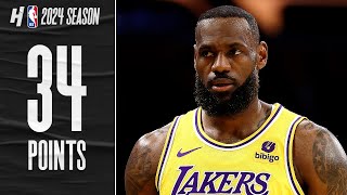 LeBron James destroys the Clippers with 34 PTS 🔥 FULL Highlights [upl. by Raab954]