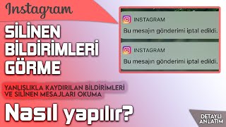 İNSTAGRAM SİLİNEN BİLDİRİMLERİ GÖRME 2023  Eski bildirimleri geri getirme  YENİ [upl. by Harrie915]