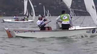 2019 Snipe Worlds  Race 2  First Downwind Leg [upl. by Alathia863]