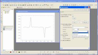 Curve Fitting Origin 8 Fitting Multiple Peaks with Peak Analyzer [upl. by Alayne]