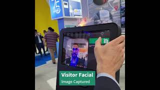 EvTrack Visitor Kiosk Genetec Integration amp SAFR Facial Recognition  Intersec 2024 Dubai [upl. by Keiryt]