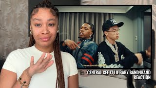 CENTRAL CEE FT LIL BABY  BAND4BAND MUSIC VIDEO 👀😭  REACTION [upl. by Adohr]