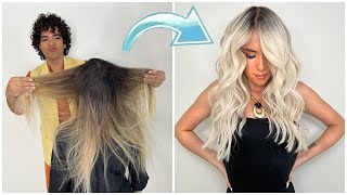 Te enseño la técnica POWER BLONDE para un rubio espectacular  BALAYAGE by Eddu Consuegra [upl. by Bullen]