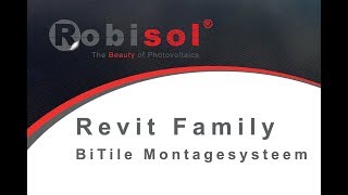 BIM Revit families BiTile Zonnepanelen [upl. by Yartnoed142]