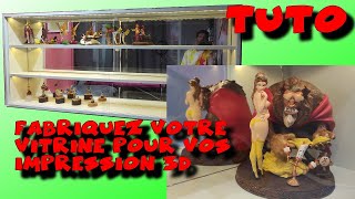 création dune vitrine pour figurine bibelot impression 3d etc DIY Facile [upl. by Xela176]