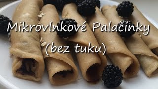 Mikrovlnková vegan palačinka bez tuku  RECEPT  HCLF Vegan [upl. by Llessur460]