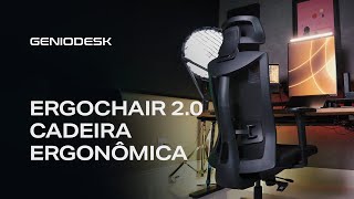 ERGOCHAIR 20 Cadeira Ergonômica Conheça todos os ajustes e funcionalidades [upl. by Shirline811]