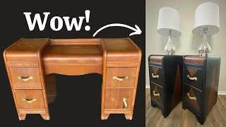 How to Paint Furniture  Beginner Friendly Nightstand Makeover [upl. by Parette]