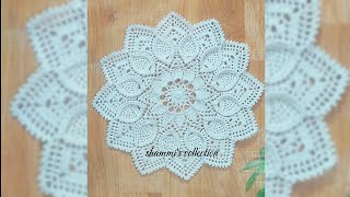 Crochet doily tutorialpart 2  mandala crochet  কুশিকাটার ম্যাটের টিউটোরিয়াল handmade tutorial [upl. by Yaf]