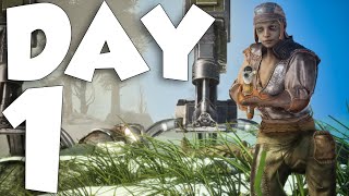 THIS SOLO METHOD KEPT ME SAFE DAY 1 On ARK Survival Ascended Smalltribes [upl. by Vinna172]