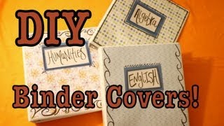 DIY Binder Covers For School [upl. by Eanahc]