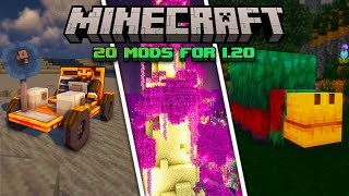 20 AMAZING New Minecraft Mods for 120  Forge amp Fabric [upl. by Aynotal]