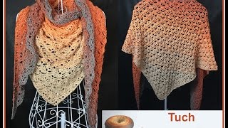 Tuch SonntagsFlair  Häkeln aus 1 Woolly Hugs BOBBEL  Veronika Hug [upl. by Godspeed125]