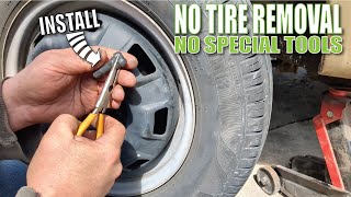 Valve stem replace Without tire removal 2 METHODS [upl. by Blanchette423]