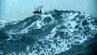 50 ft seas extremely rough water [upl. by Edlihtam]