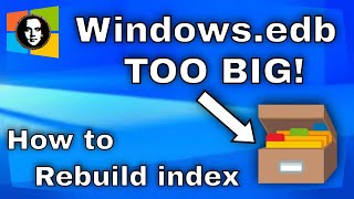 How to Rebuild Search Index on Windows 10  11 and Fix Windowsedb Huge File Size  Working 2024 [upl. by Wilmer398]