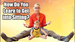 Learning to Get into Sitting Pediatric Physical Therapy for a Child with Torticollis 24 [upl. by Nelan926]