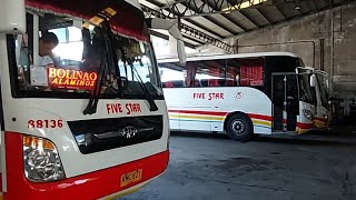 Pasay 5star terminal Daily time schedule Bus88136 departure time 1220pm Pasay going to Bolinao [upl. by Grata]