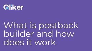 What is postback builder and how does it work [upl. by Vidda]