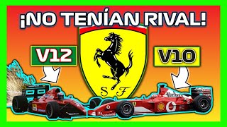 FERRARI F1 🔴 Cuáles son los MEJORES COCHES y SONIDOS de la HISTORIA  Evolución Motores Formula 1 [upl. by Brody]