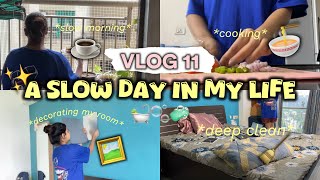 A slow day in my life 🫧🛀🍜🍞 VLOG 11  Decorating my room Cleaning amp more ✨ Rashi Shrivastava [upl. by Raleigh]