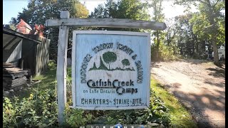 Catfish Creek Fishing Camp  A short visit and best for salmon fishing [upl. by Ahsieyk]