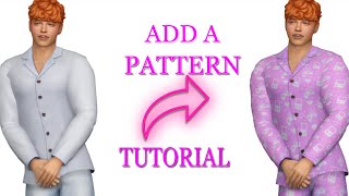 StepbyStep Sims 4 Clothing Recoloring Tutorial for Beginners Adding Patterns to Base Game Clothes [upl. by Mikeb107]