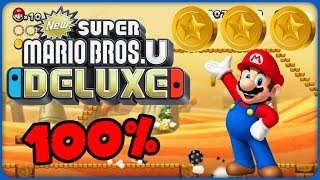 24 Spikes Spouting Sands ❤️ New Super Mario Bros U Deluxe ❤️ 100 All Star Coins [upl. by Harding]