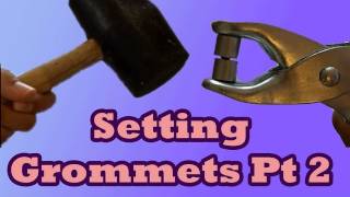 Setting Grommets with Pliers or Hammer  Lucys Corsetry [upl. by Breh]