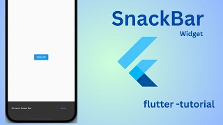 SnackBar  how to add Snackbar in app using Flutter2023Android and IOS  Flutter Tutorial [upl. by Kalasky]