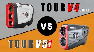 Bushnell Tour V5 SHIFT vs Bushnell Tour V4 Shift  Is this the best golf range finder of 2020 [upl. by Hacissej896]