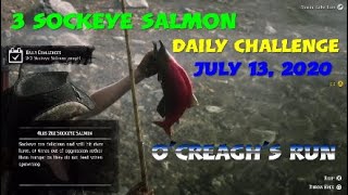 Sockeye Salmon Daily Challenge RDR2 Online Ocreaghs Run [upl. by Parker]