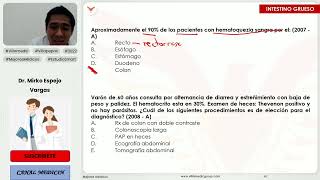 PREGUNTAS ENAM DE PATOLOGÍAS DE INTESTINO GRUESO  GASTROENTEROLOGÍA  VILLAMEDIC [upl. by Einnoj]