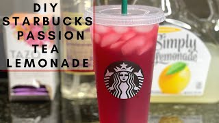 HOW TO MAKE STARBUCKS PASSION TEA LEMONADE  ICED STARBUCKS DRINK YOU CAN MAKE AT HOME shorts [upl. by Culhert]