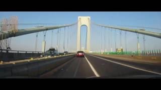 Driving Across The Verrazano–Narrows Bridge in New York City [upl. by Royd]