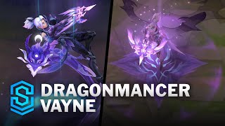 Dragonmancer Vayne Skin Spotlight  PreRelease  PBE Preview  League of Legends [upl. by Aniarrol]