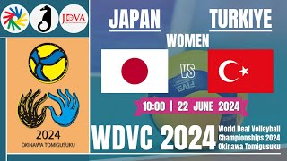 JPN vs TURWDVC2024WOMEN Qualifying Round①1000JST [upl. by Acilegna44]