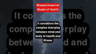 Biopsychosocial Model of Health [upl. by Jasun]