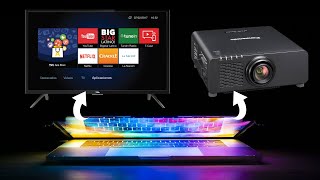 How to Connect a Laptop to a Wireless Display SmartTV or Projector without any cable [upl. by Drummond]