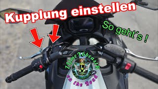 💡⁉️Kupplungshebel amp Schleifpunkt am Motorrad richtig einstellen So geht´s👌 [upl. by Jade]