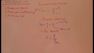 1ere bac  Importances des mesures chimiquesconcentration massique Chimie [upl. by Ednyl]