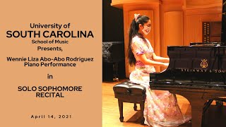 Wennie Liza AboAbo Rodriguez Piano Performance in SOLO SOPHOMORE RECITAL  UofSC School of Music [upl. by Brannon]