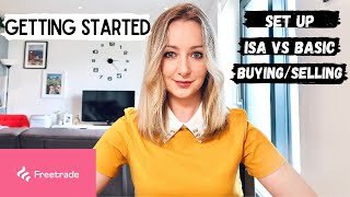 STARTING WITH FREETRADE  Investing for Beginners  Set up ISA vs Basic Freetrade Account BuySell [upl. by Enelaj505]