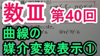 【高校数学】数Ⅲ－４０ 曲線の媒介変数表示① [upl. by Wendie]