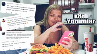 Kötü Yorumlar Mukbang  O çocuk iyiki seni Terketti  47 gösteriyorsun ▪︎ melisates [upl. by Nedrob]