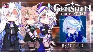 Fontaine React to the Traveler  Aether  Lumine   Archon quest  Gacha Club  Genshin Impact [upl. by Nipsirc]